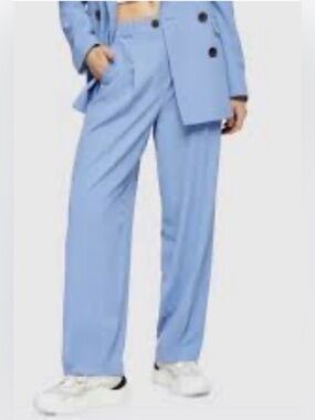 Topshop Powder Blue Tailored Trousers